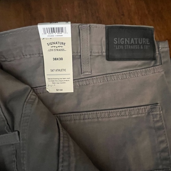 Signature By Levi Strauss & Co.NEW Men's Athletic Hybrid Chino Pants Size 38x30 - Picture 7 of 8